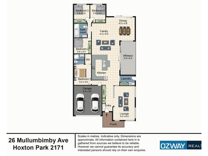 26 Mullumbimby Avenue, Hoxton Park NSW 2171 Floorplan