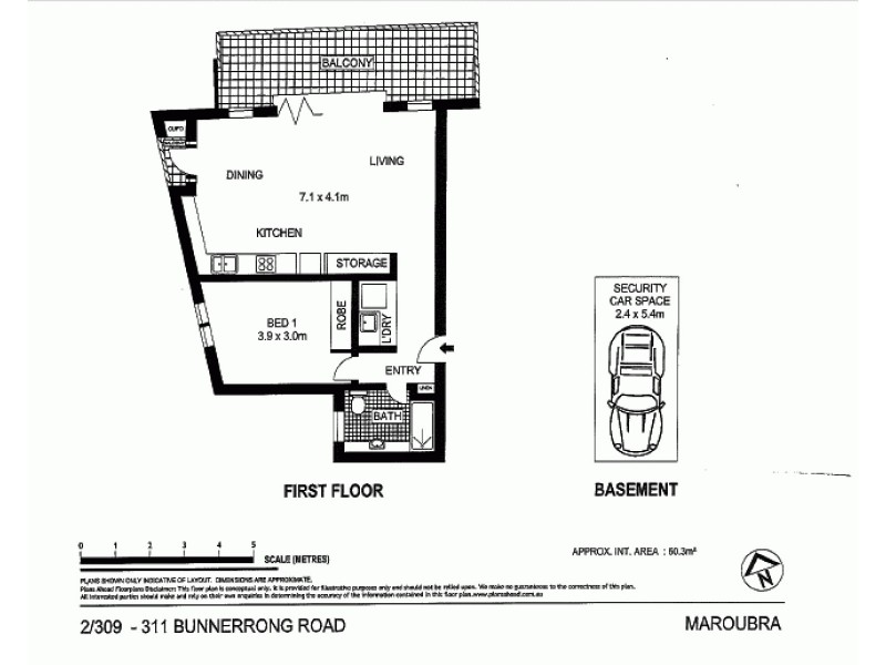 2/309-311  Bunnerong Road, Maroubra NSW 2035 Floorplan