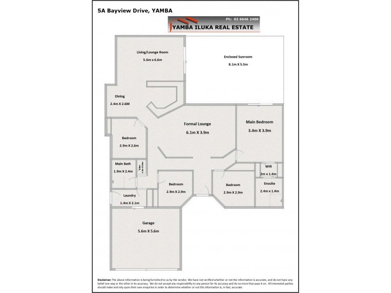 2/5A Bayview Dr, Yamba NSW 2464 Floorplan