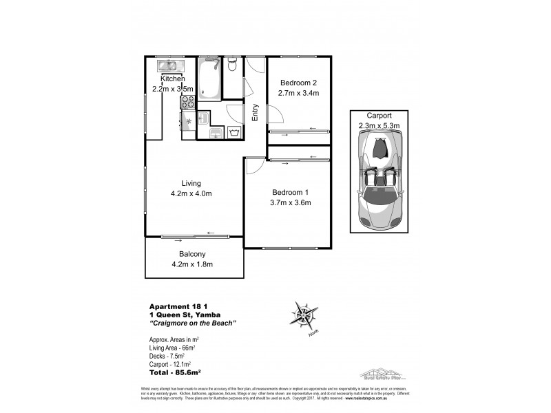 18/1 Queen St, Yamba NSW 2464 Floorplan