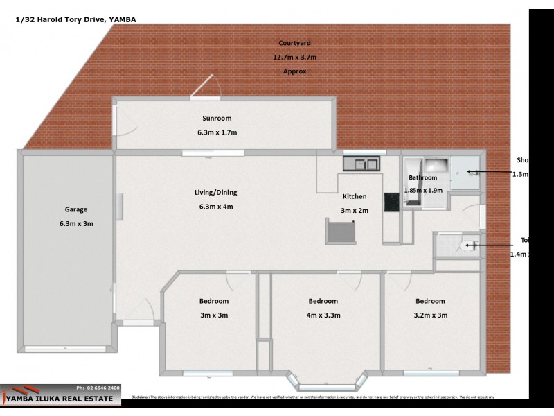 1/32 Harold Tory Dr, Yamba NSW 2464 Floorplan