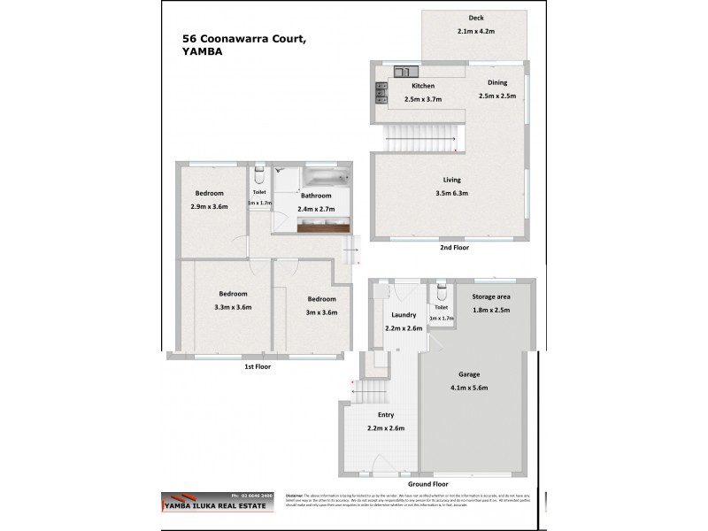56 Coonawarra Ct, Yamba NSW 2464 Floorplan