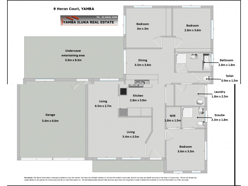 9 Heron Ct, Yamba NSW 2464 Floorplan