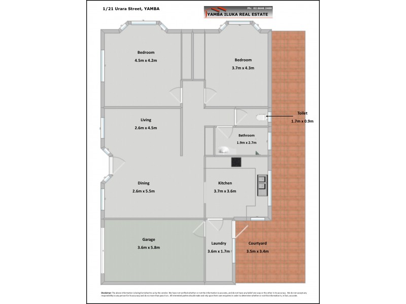 1/21 Urara Street, Yamba NSW 2464 Floorplan