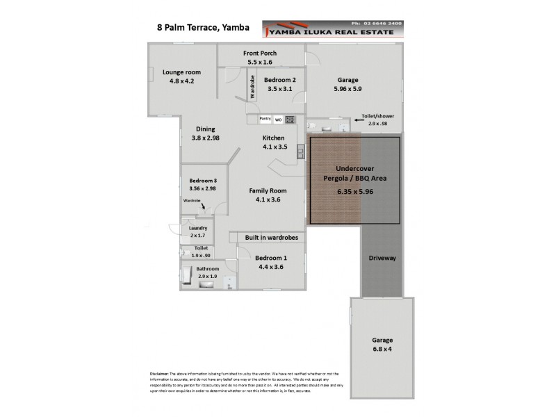8 Palm Terrace, Yamba NSW 2464 Floorplan