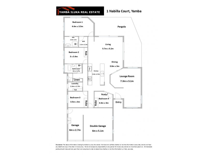 1 Nabilla Court, Yamba NSW 2464 Floorplan