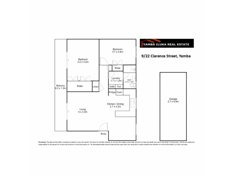 9/22 Clarence Street, Yamba NSW 2464 Floorplan