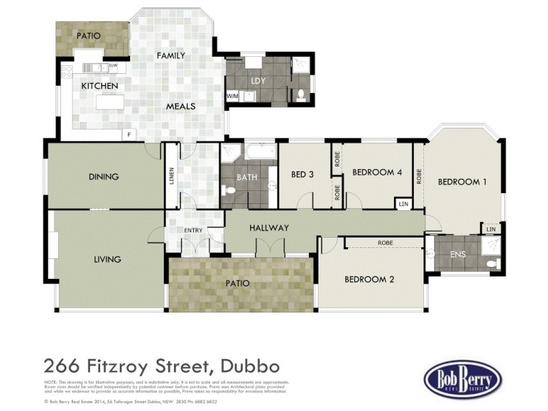 266 Fitzroy St, Dubbo NSW 2830 Floorplan