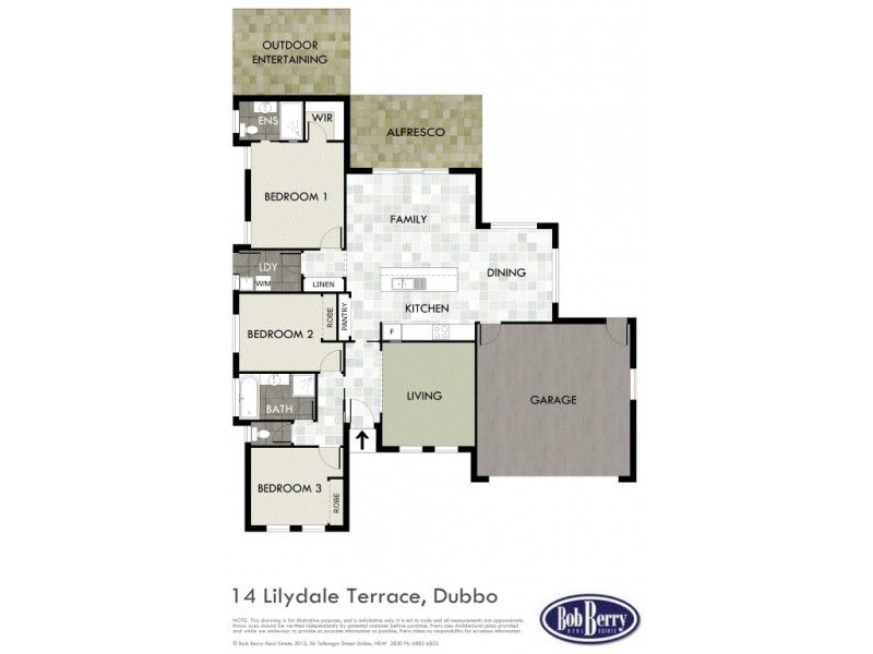 14 Lilydale Tce, Dubbo NSW 2830 Floorplan
