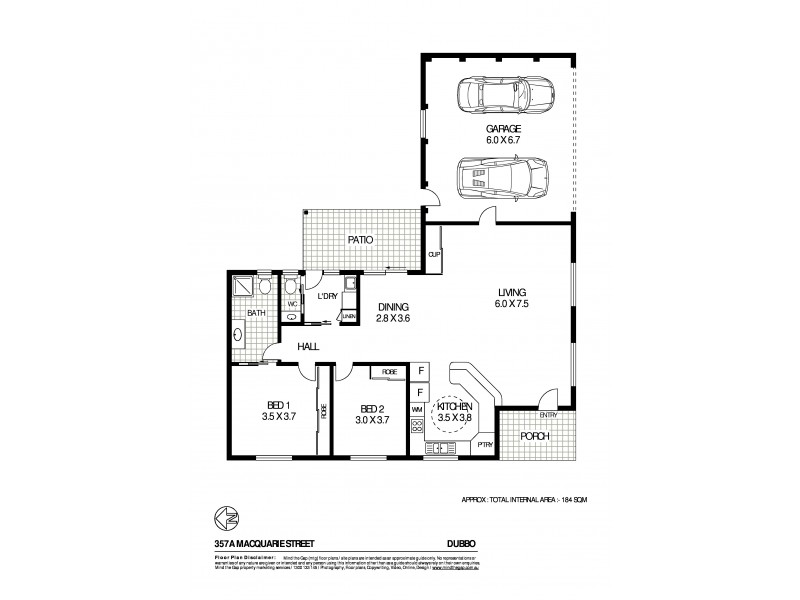 357A Macquarie St, Dubbo NSW 2830 Floorplan