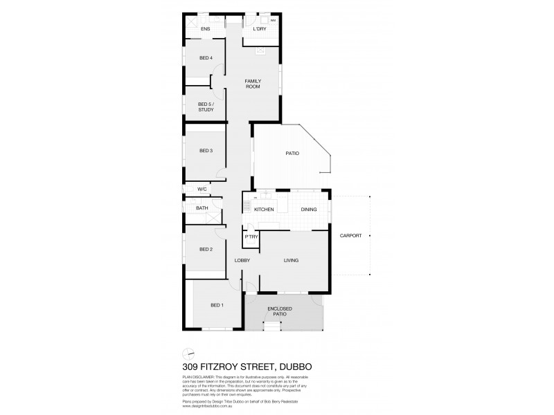 309 Fitzroy  St, Dubbo NSW 2830 Floorplan