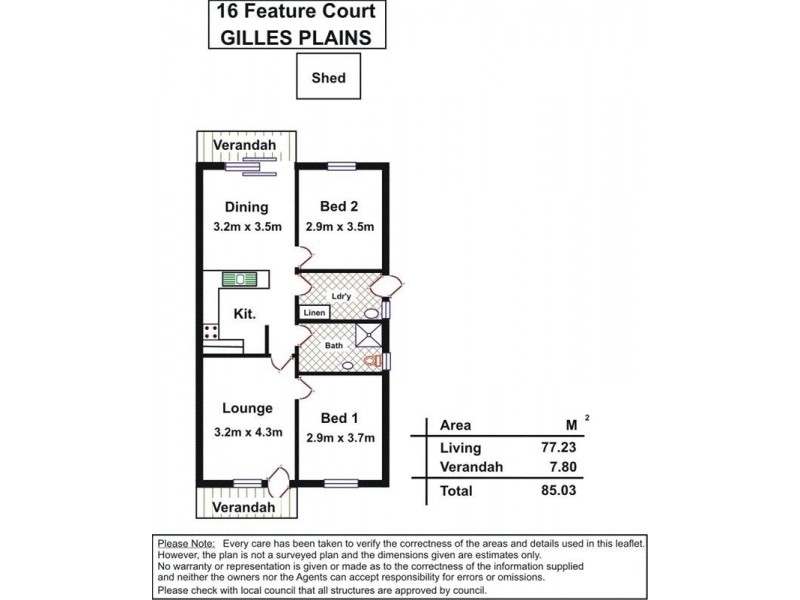 16 Feature  Ct, Gilles Plains SA 5086 Floorplan