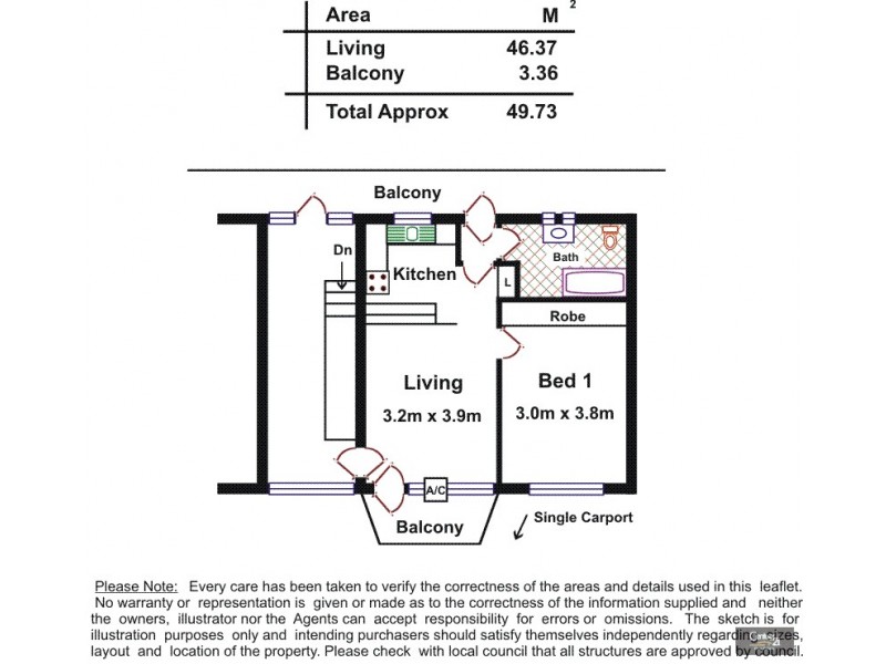 11/15 Warwick Ave, Kurralta Park SA 5037 Floorplan