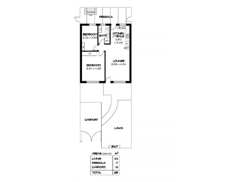 3/13 Cavendish  Ave, Devon Park SA 5008 Floorplan