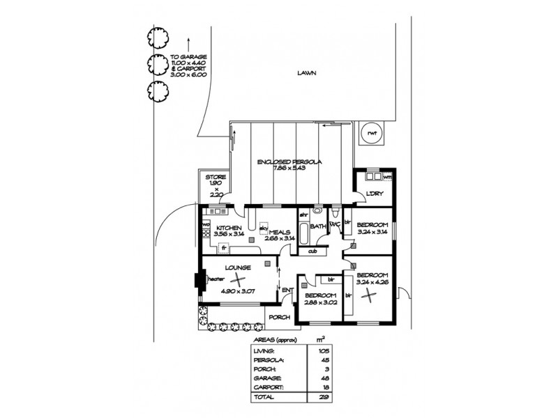 98 Collins St, Clearview SA 5085 Floorplan