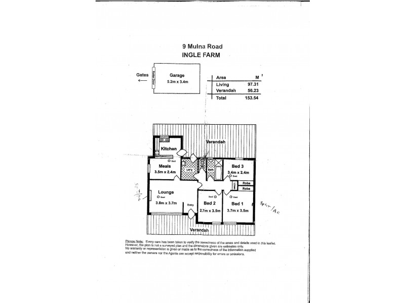 9 Mulna Rd, Ingle Farm SA 5098 Floorplan