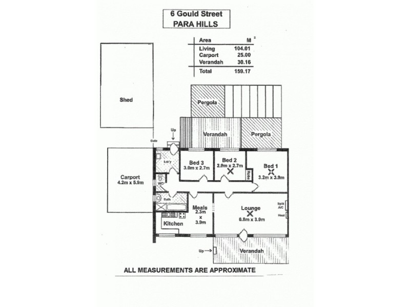 6 Gould St, Para Hills SA 5096 Floorplan