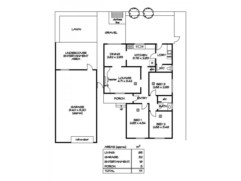 63 Rellum Rd, Greenacres SA 5086 Floorplan
