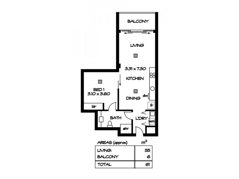 106/62 Brougham Pl, North Adelaide SA 5006 Floorplan