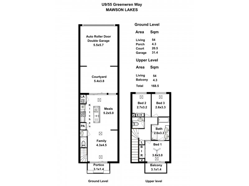 9/55 Grasswren Way, Mawson Lakes SA 5095 Floorplan