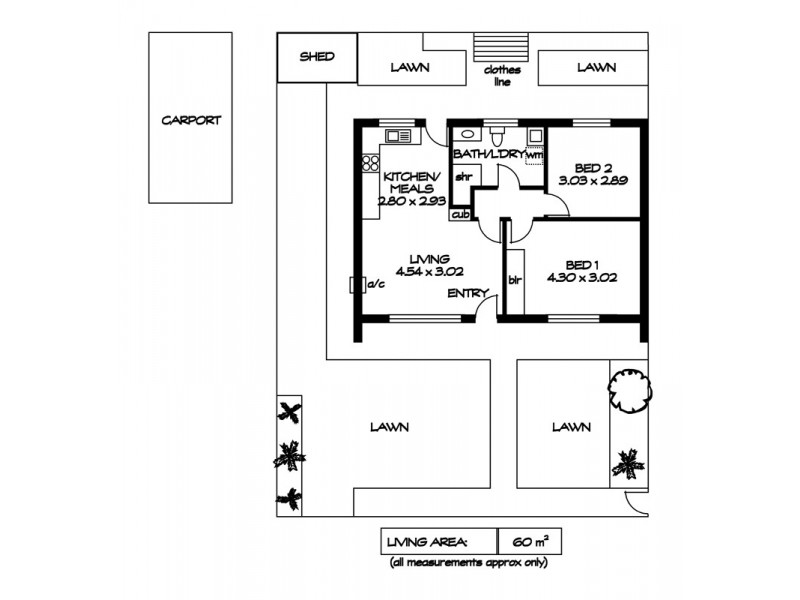3/15 Gordon Ave, Clearview SA 5085 Floorplan