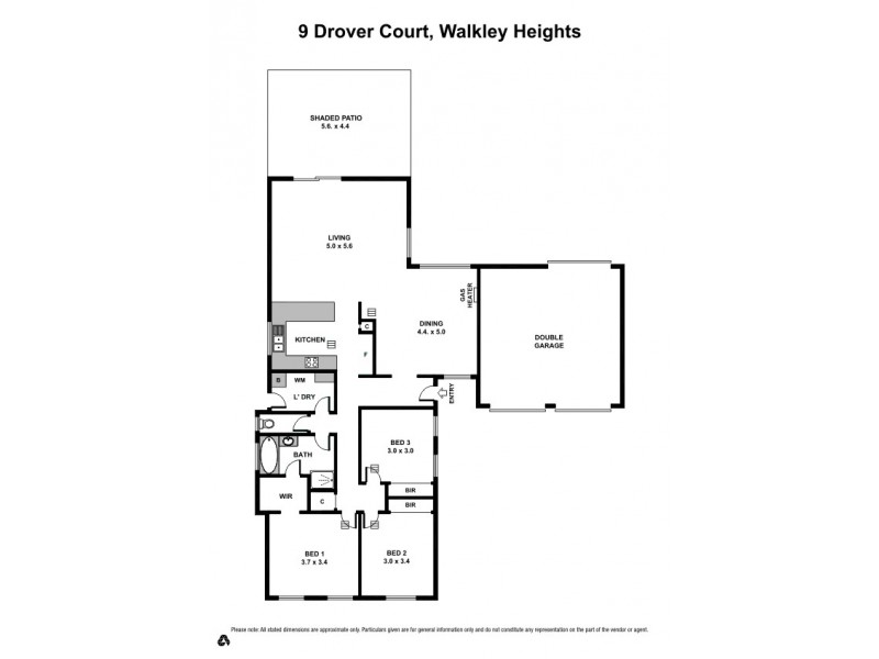 9 Drover Ct, Walkley Heights SA 5098 Floorplan