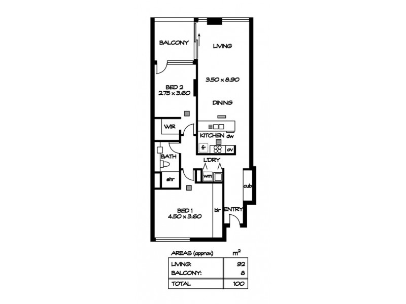 112/211 Grenfell  Street, Adelaide SA 5000 Floorplan