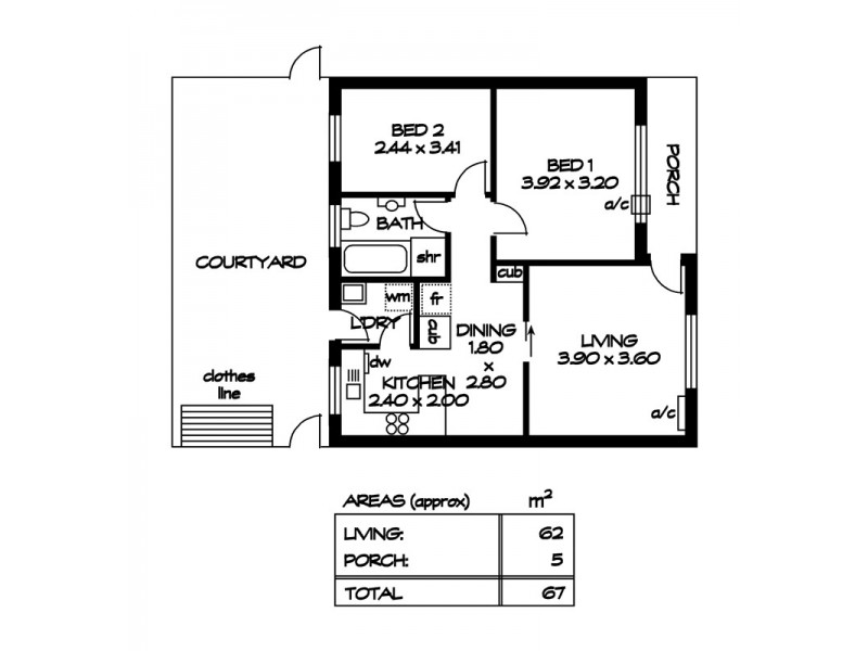 2/167 Marian Road, Firle SA 5070 Floorplan