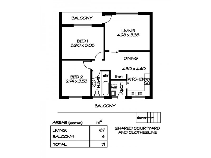 5/85 George Street, Norwood SA 5067 Floorplan