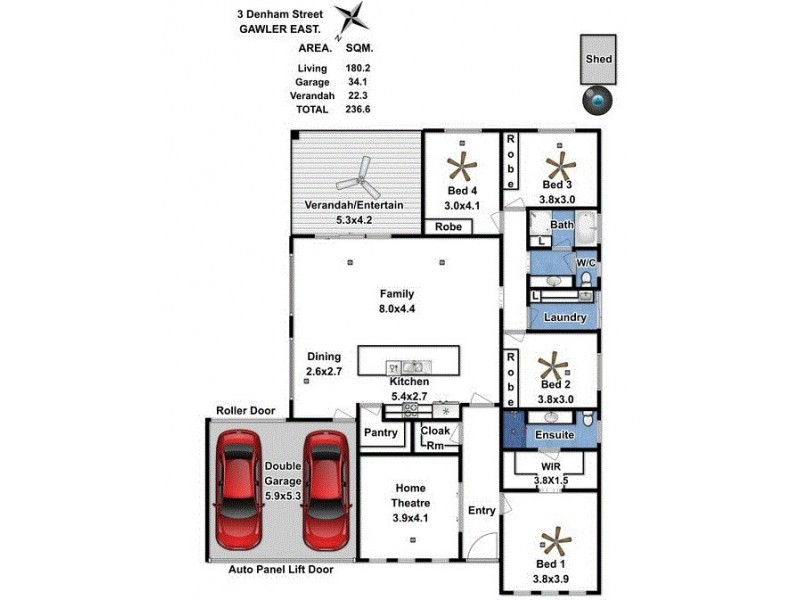 3 Denham Street, Gawler East SA 5118 Floorplan
