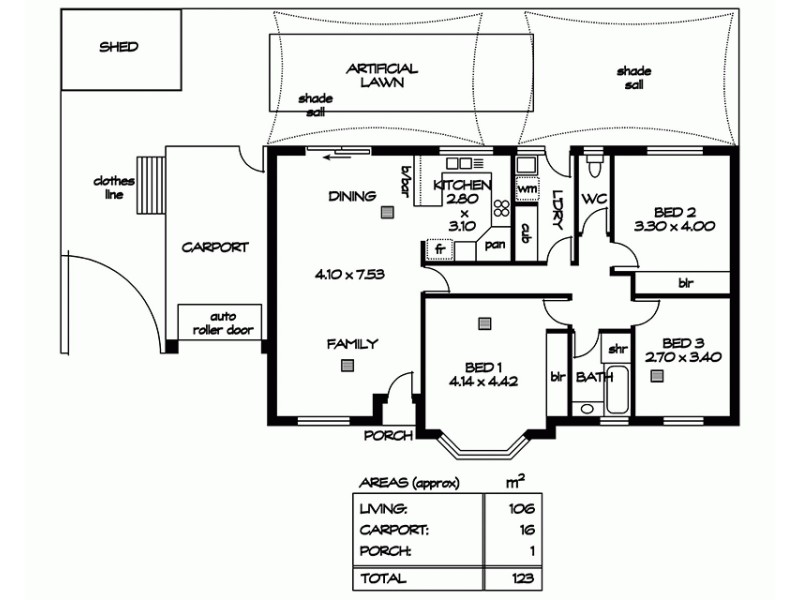 69 Ivey Street, Ottoway SA 5013 Floorplan