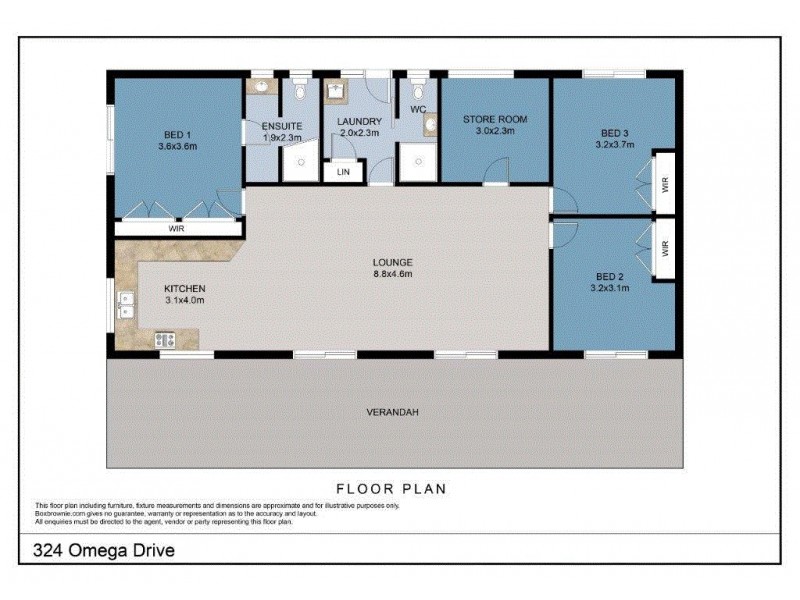 324 Omega Drive, Kungala NSW 2460 Floorplan