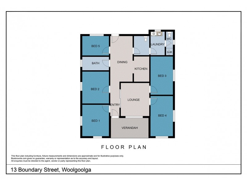 13 Boundary Street, Woolgoolga NSW 2456 Floorplan