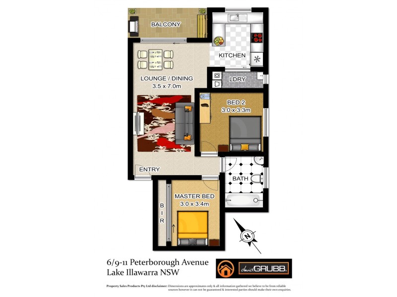 6/9-11 Peterborough Ave, Lake Illawarra NSW 2528 Floorplan