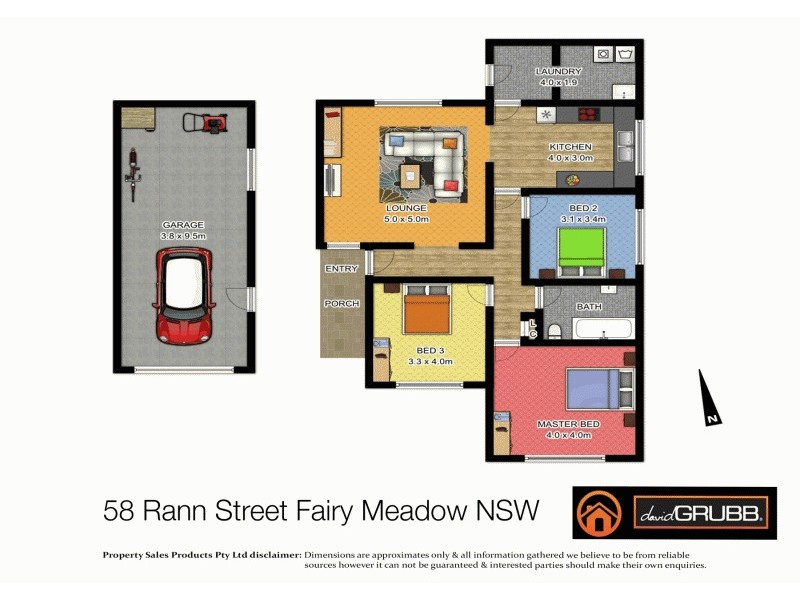 58 Rann St, Fairy Meadow NSW 2519 Floorplan