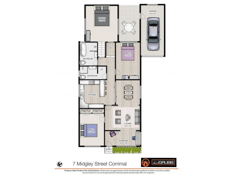 7 Midgely  St, Corrimal NSW 2518 Floorplan