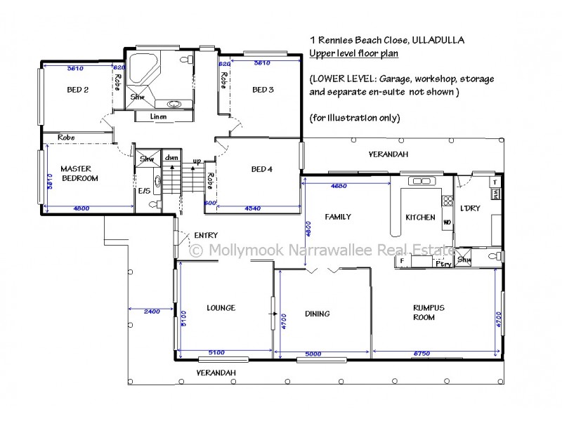 1 Rennies Beach  Cl, Ulladulla NSW 2539 Floorplan