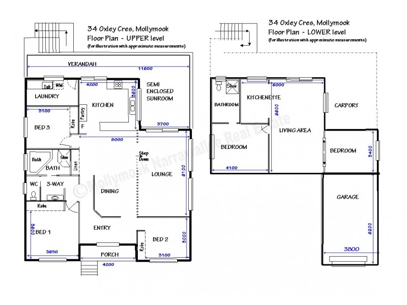 34 Oxley Cres, Mollymook Beach NSW 2539 Floorplan