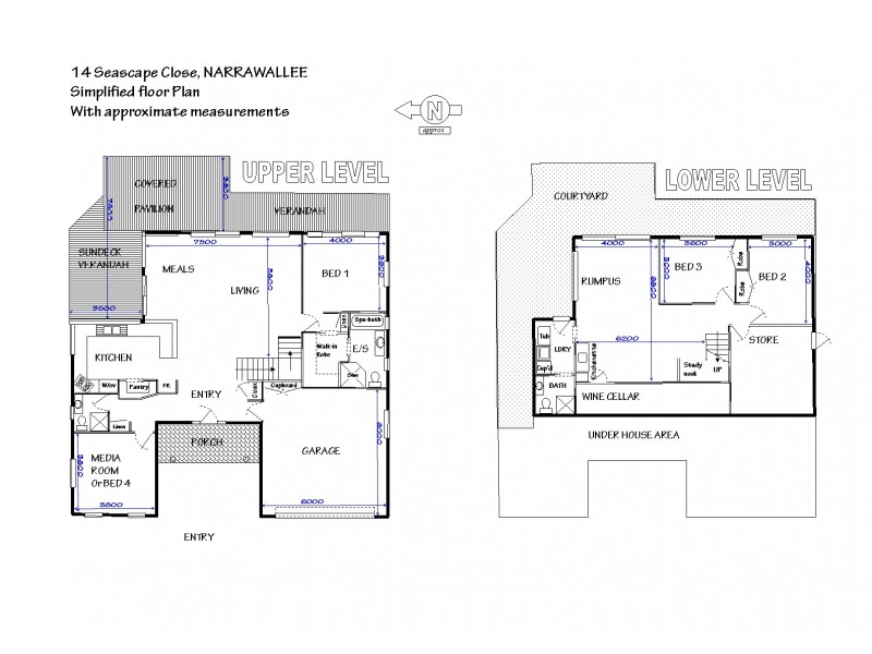14 Seascape Cl, Narrawallee NSW 2539 Floorplan