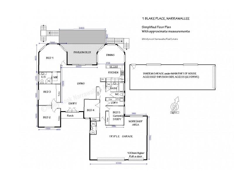 1 Blake Pl, Narrawallee NSW 2539 Floorplan