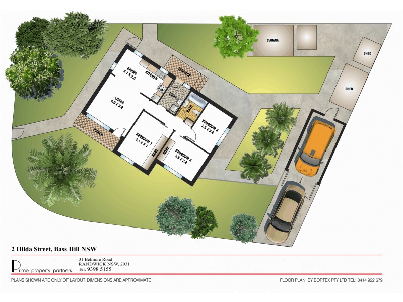2 Hilda St, Bass Hill NSW 2197 Floorplan