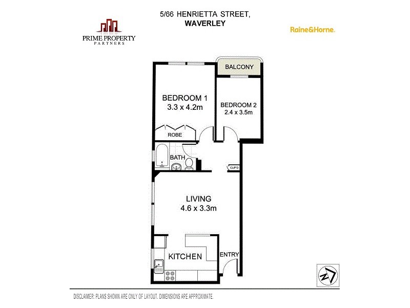 5/66 Henrietta Street, Waverley NSW 2024 Floorplan