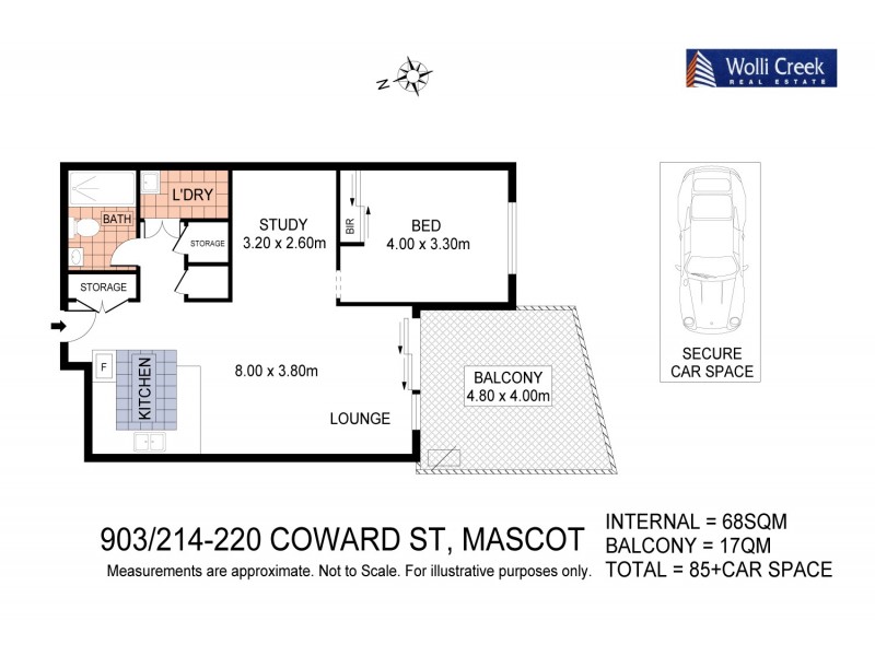 903/214-220 Coward St, Mascot NSW 2020 Floorplan