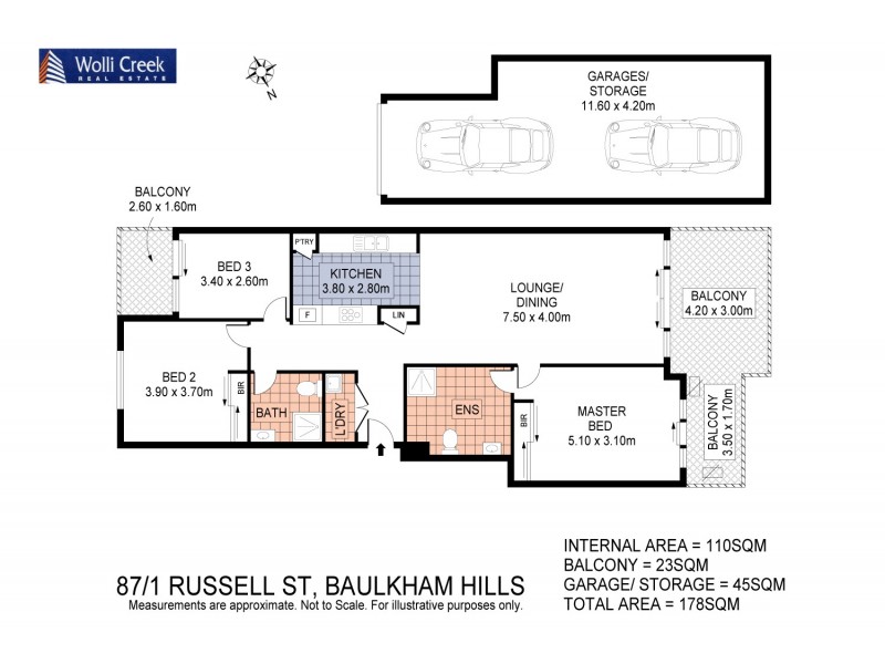 87/1 Russell St, Baulkham Hills NSW 2153 Floorplan