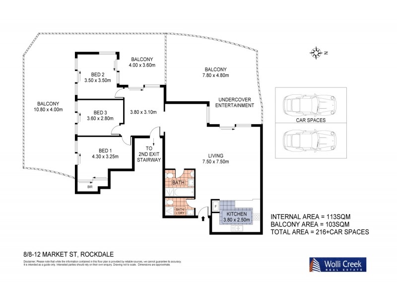 8/8-12 Market St, Rockdale NSW 2216 Floorplan