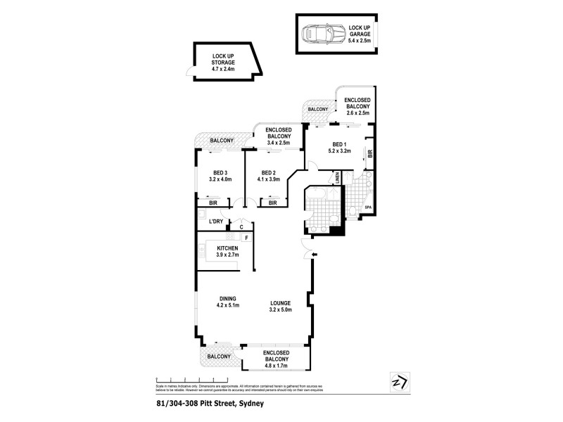 81/308 Pitt St, Sydney NSW 2000 Floorplan