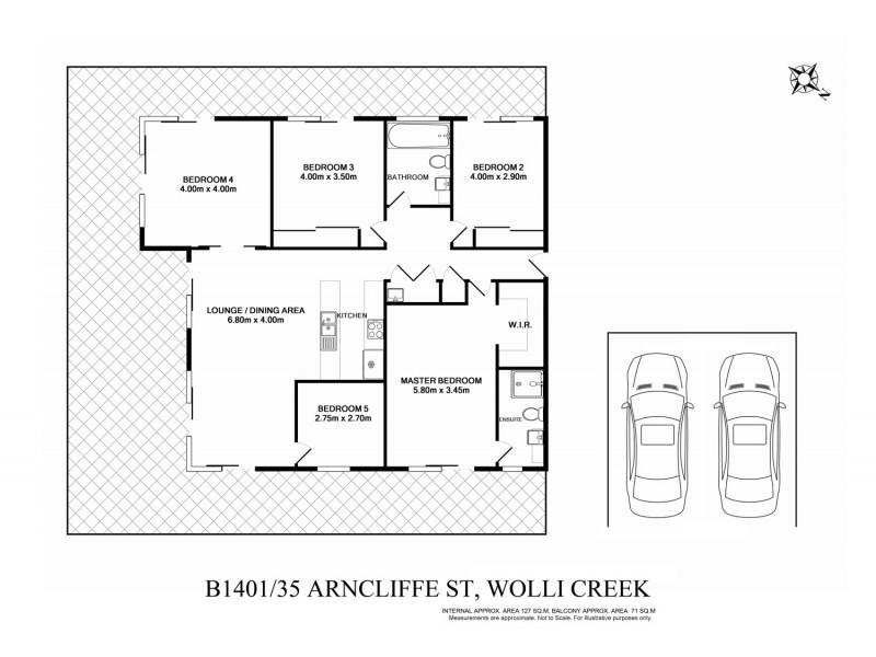 35B Arncliffe St, Wolli Creek NSW 2205 Floorplan