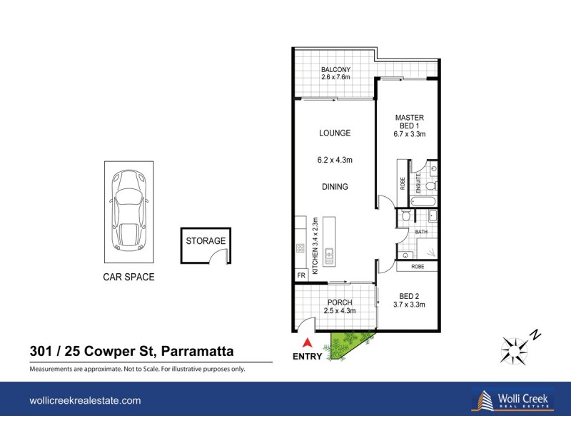 301/25 Cowper St, Parramatta NSW 2150 Floorplan