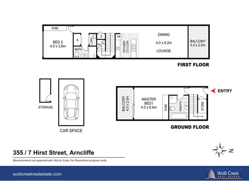 355/7 Hirst St, Arncliffe NSW 2205 Floorplan