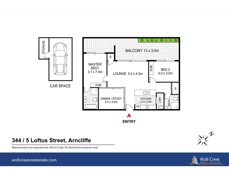 344/5 Loftus St, Arncliffe NSW 2205 Floorplan